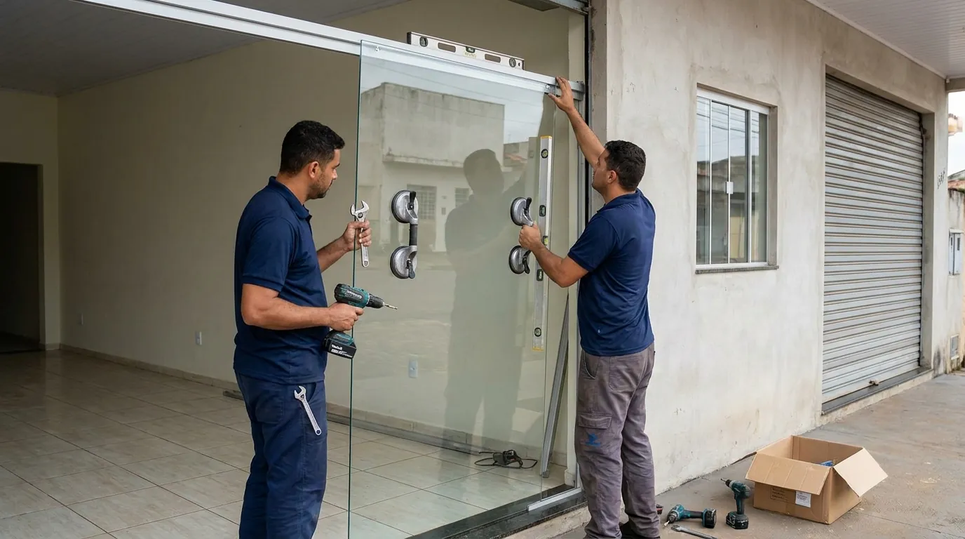 Troca de Puxador e Fechadura do Box em Aracaju‑SE